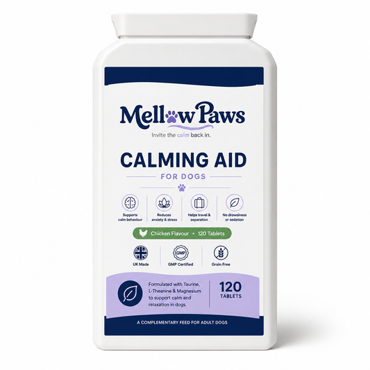 Mellow Paws Calming Aid — 1 Tub (120 Tablets) - Subscription